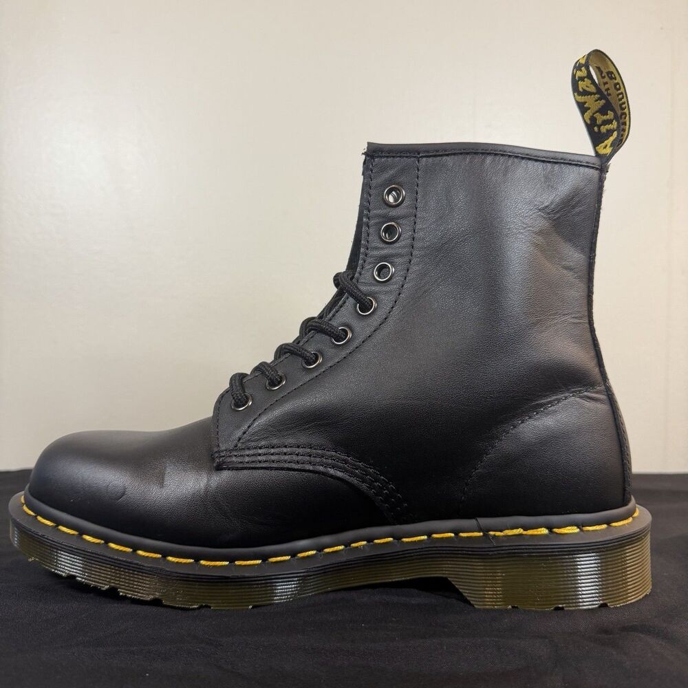 NWB Dr Martens 1460 Softy T Leather Lace Up Boots Black Men 8 Women 9 - Picture 7 of 12